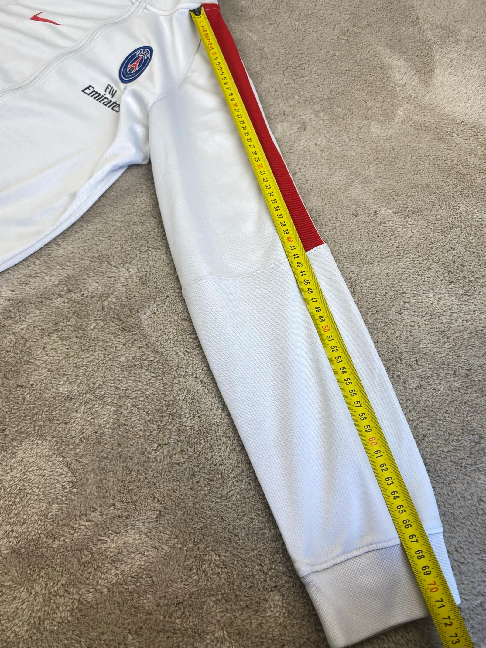 Nike PSG Jaqueta Esportiva Dri-FIT Branca Vermelha Tamanho XL Juvenil – photo 16